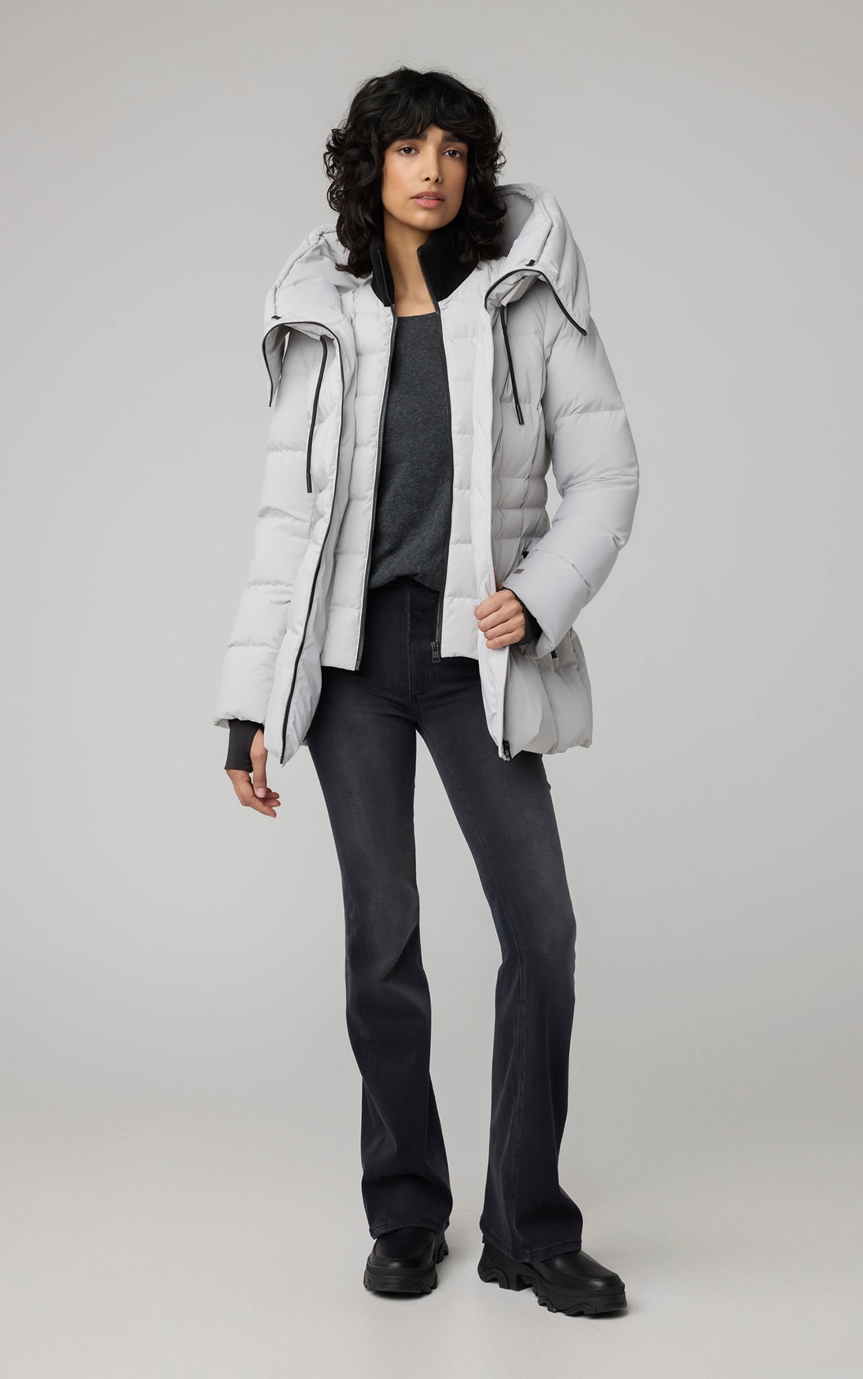 JUNE Down Coat With Bib | Soia & Kyo® CA