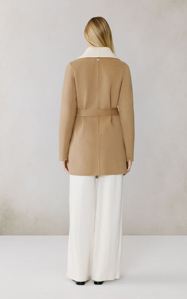 BRIDGETTE-U Double Face Wool Wrap Coat | Soia & Kyo® CA