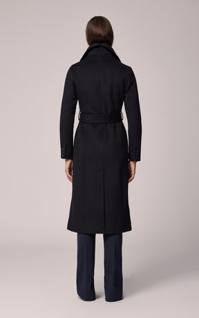 Ilana Slim fit classic wool coat with bib collar Soia Kyo Canada