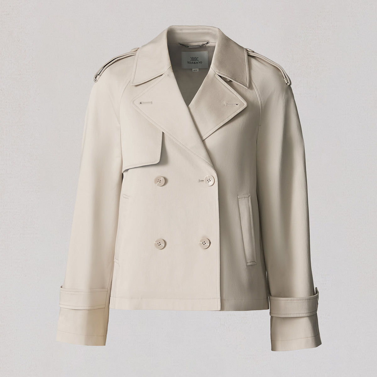 JULIETTE Short Trench in Stretch Cotton | Soia & Kyo® CA