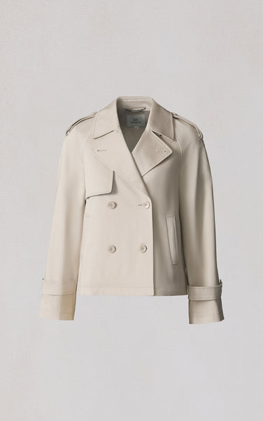 JULIETTE Short Trench in Stretch Cotton | Soia & Kyo® CA