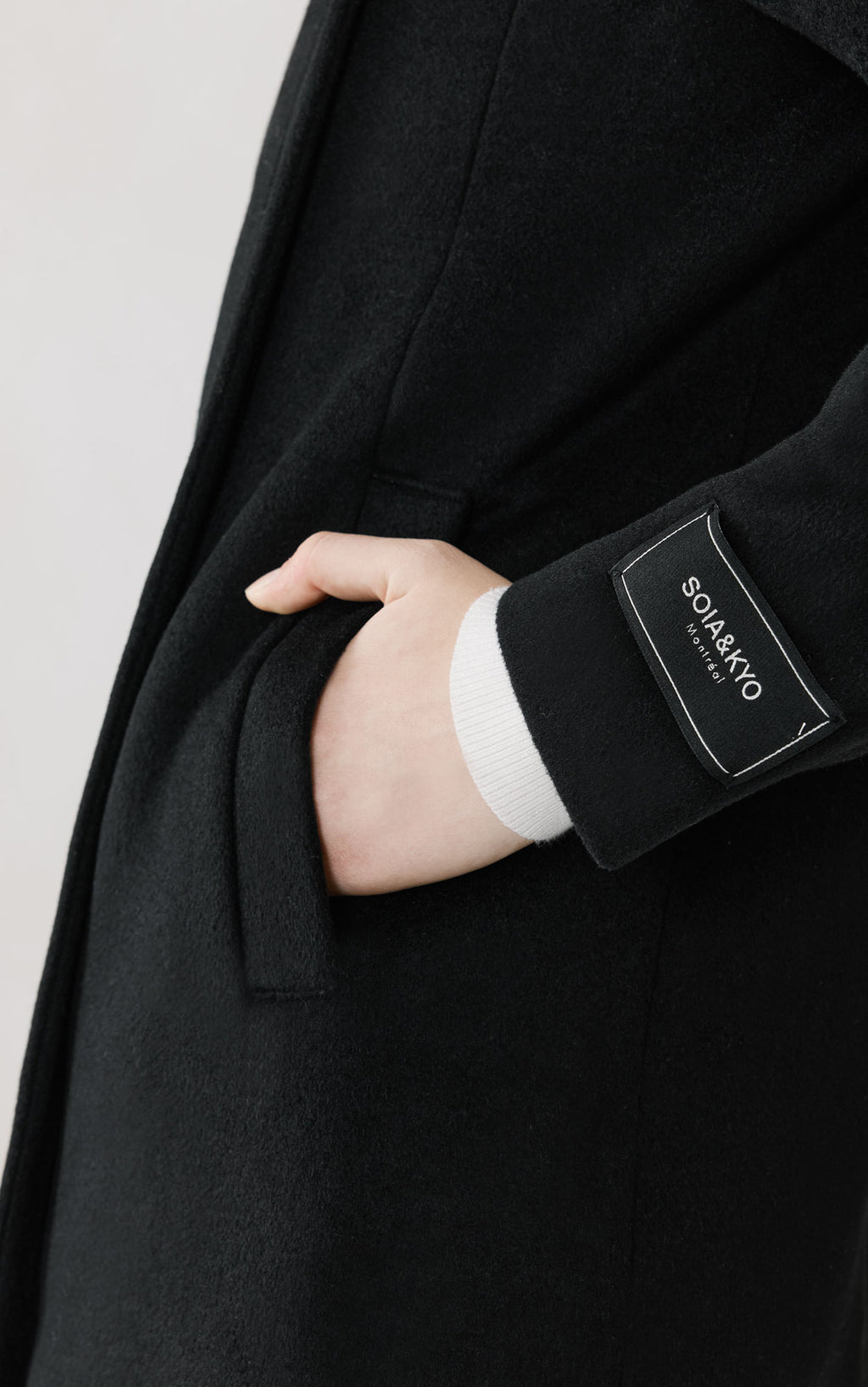 KIANA Wool Moto Coat | Soia & Kyo Canada