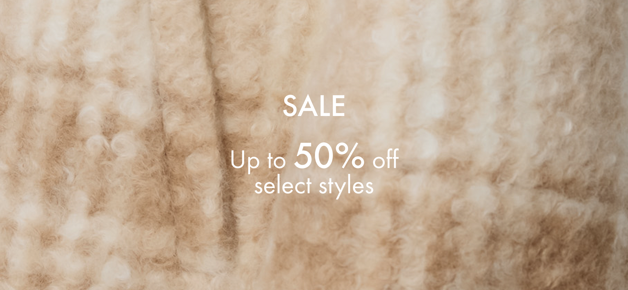 Sale up to 50% off select styles